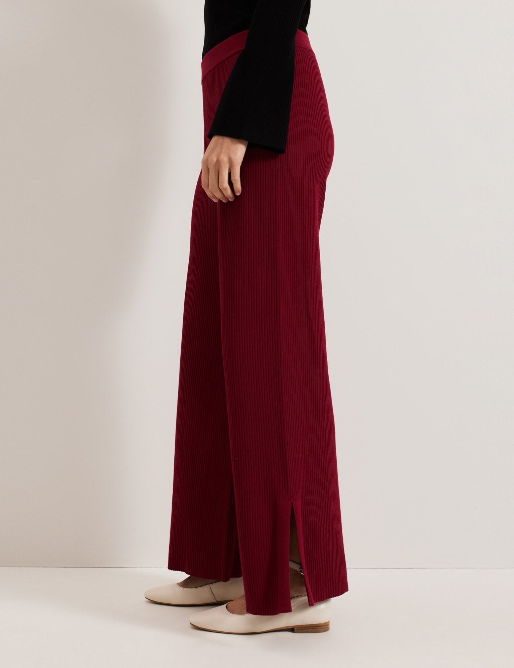Ribbed Wide Leg Trousers 5 of 7