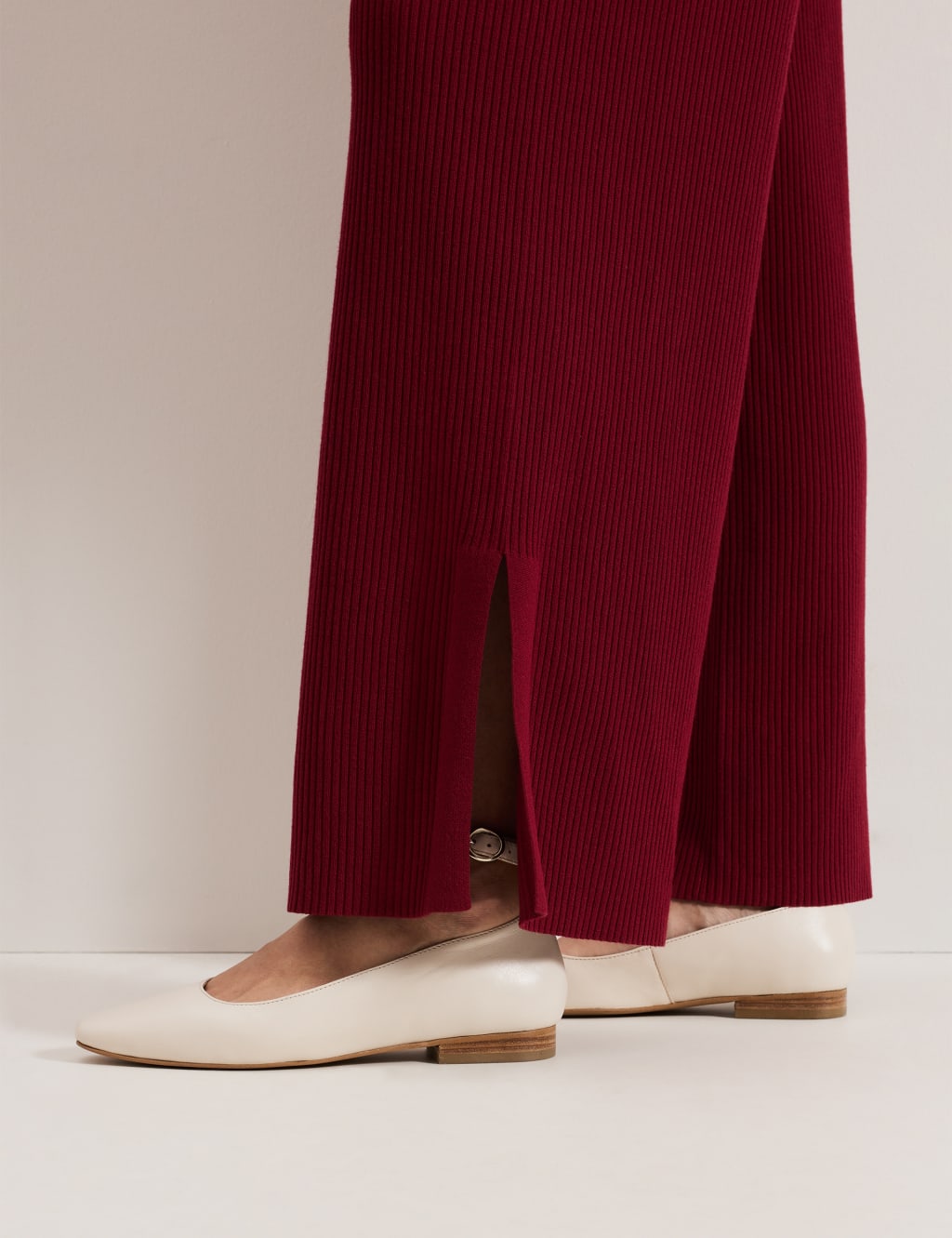 Ribbed Wide Leg Trousers 6 of 7
