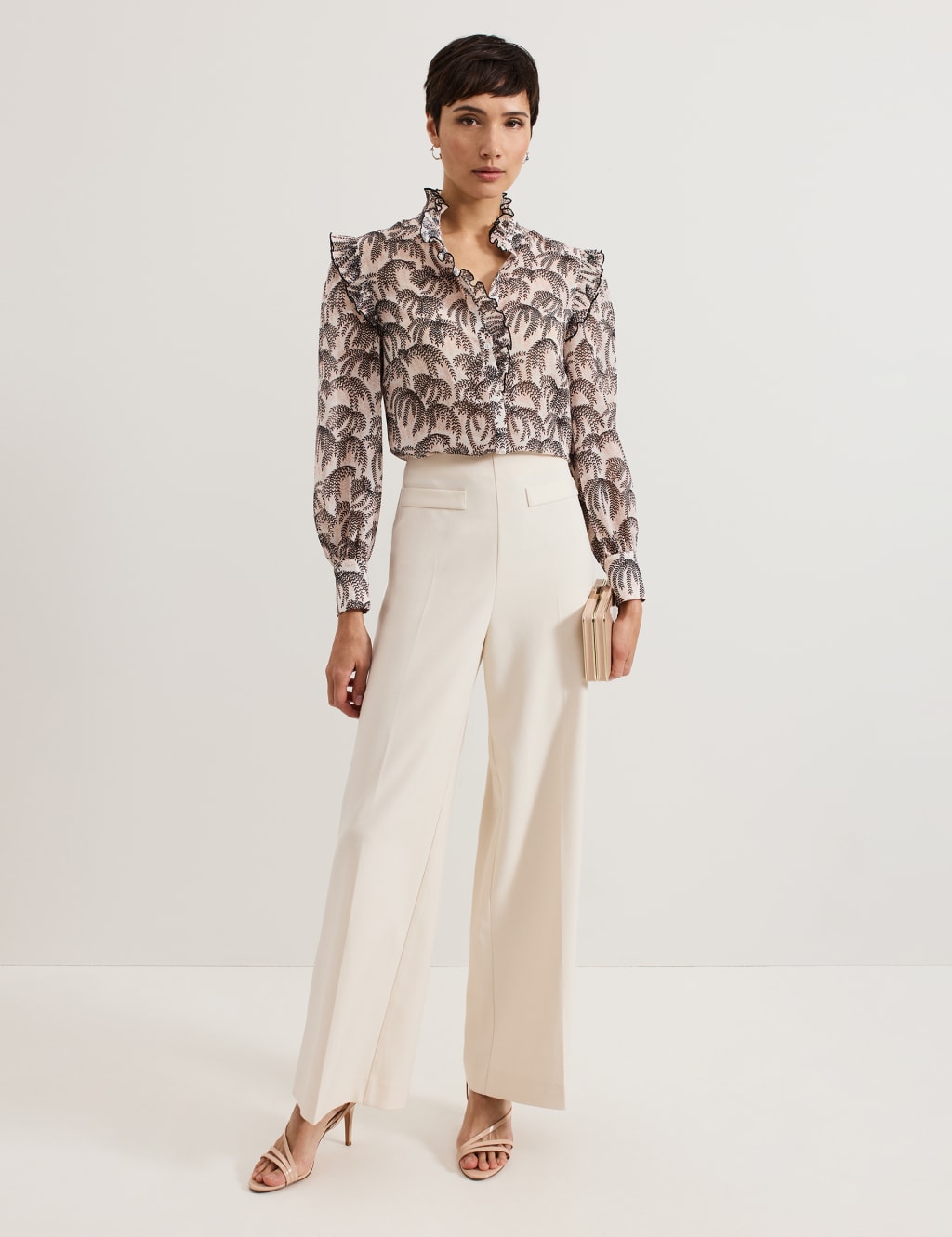 Printed High Neck Blouse 6 of 7