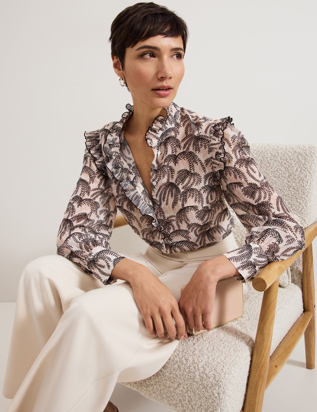 Printed High Neck Blouse 7 of 7