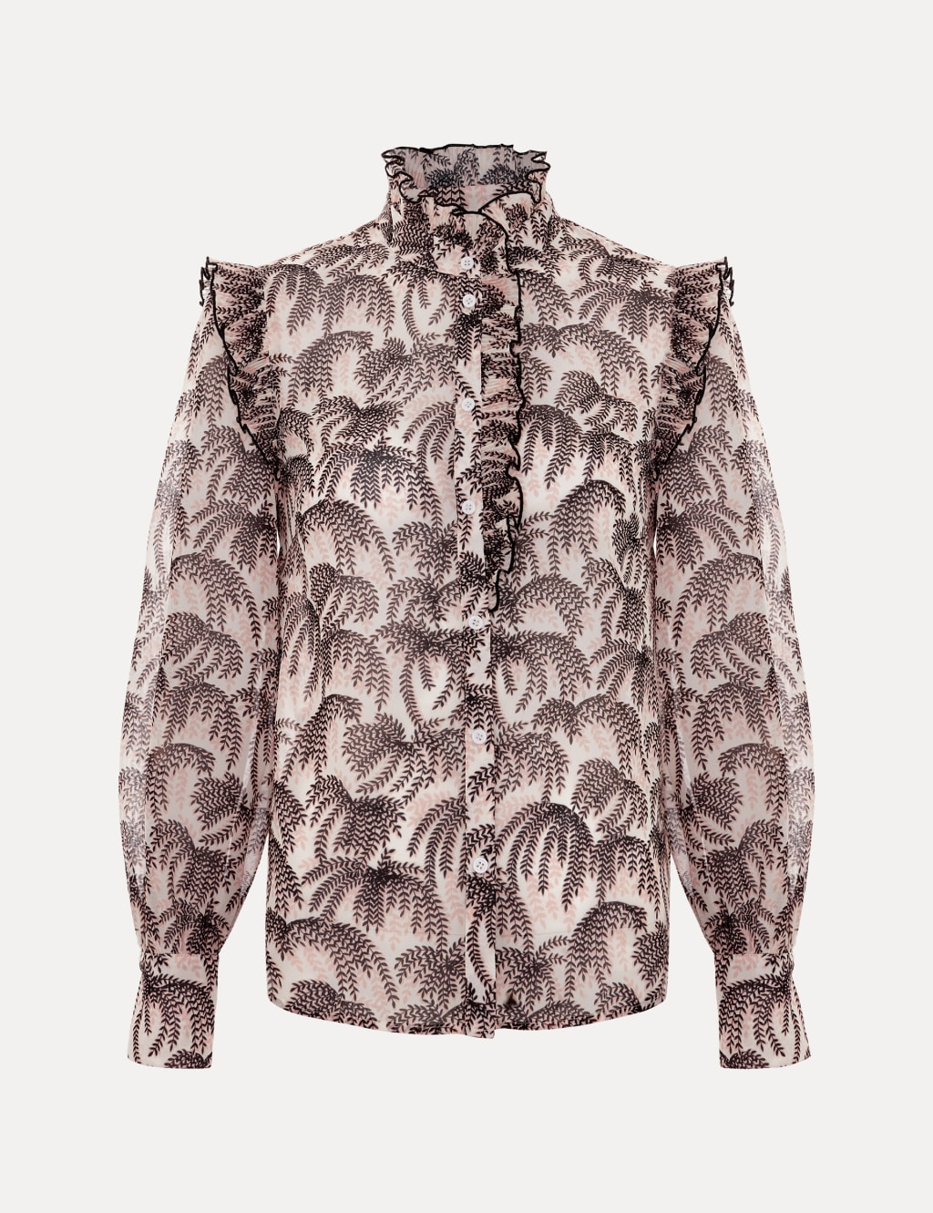 Printed High Neck Blouse 2 of 7