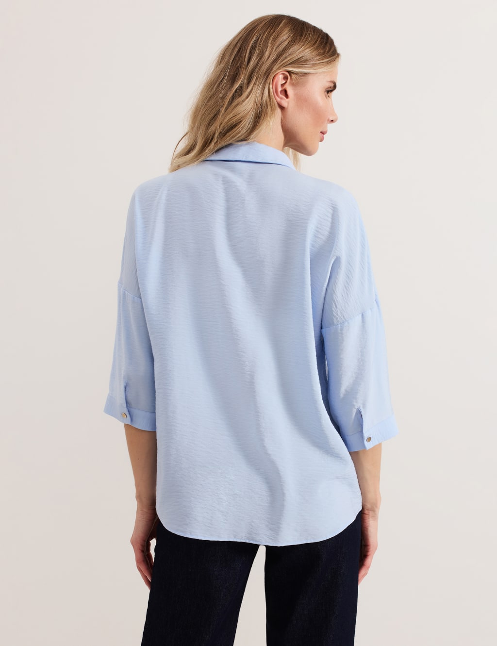 Collared Zip Pleat Detail Shirt 4 of 6