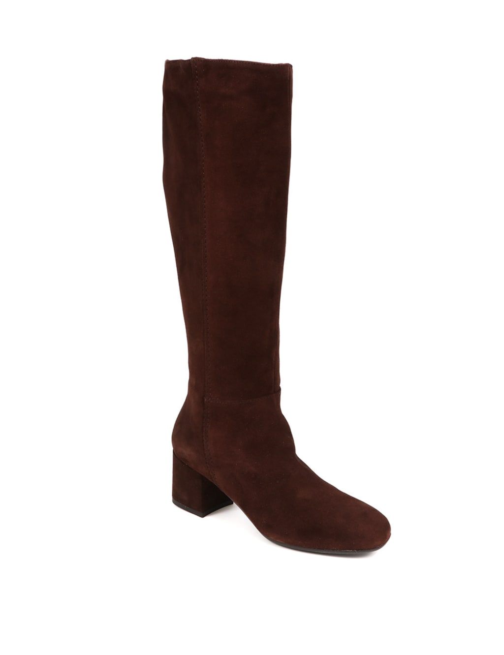 Suede Block Heel Knee High Boots 3 of 6