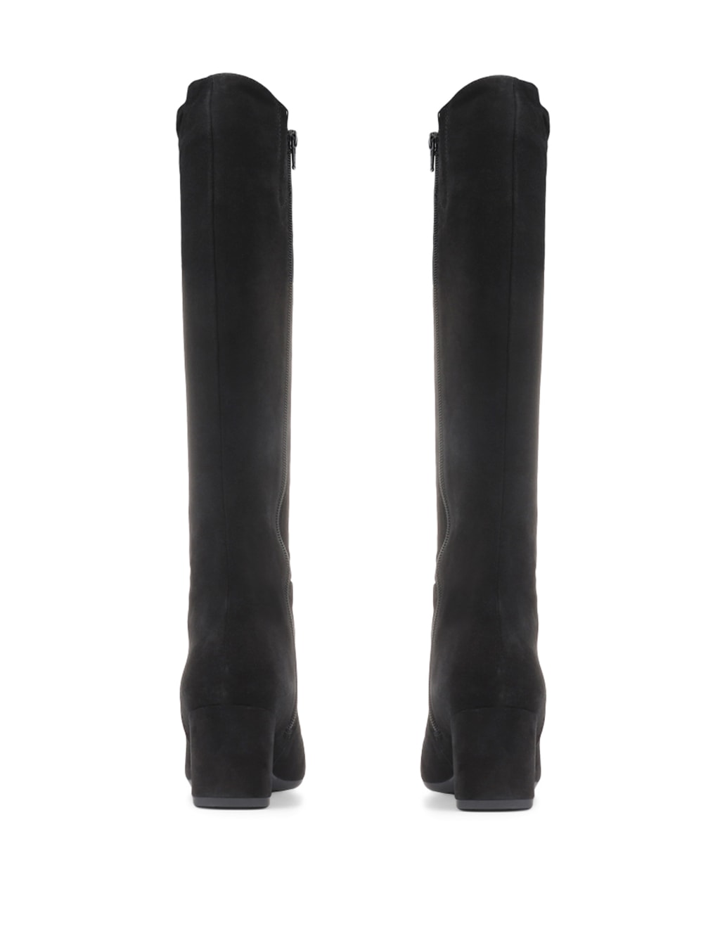 Suede Block Heel Knee High Boots Jones Bootmaker M S