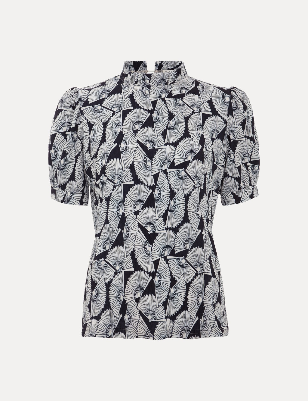 Printed Funnel Neck Top 2 of 8