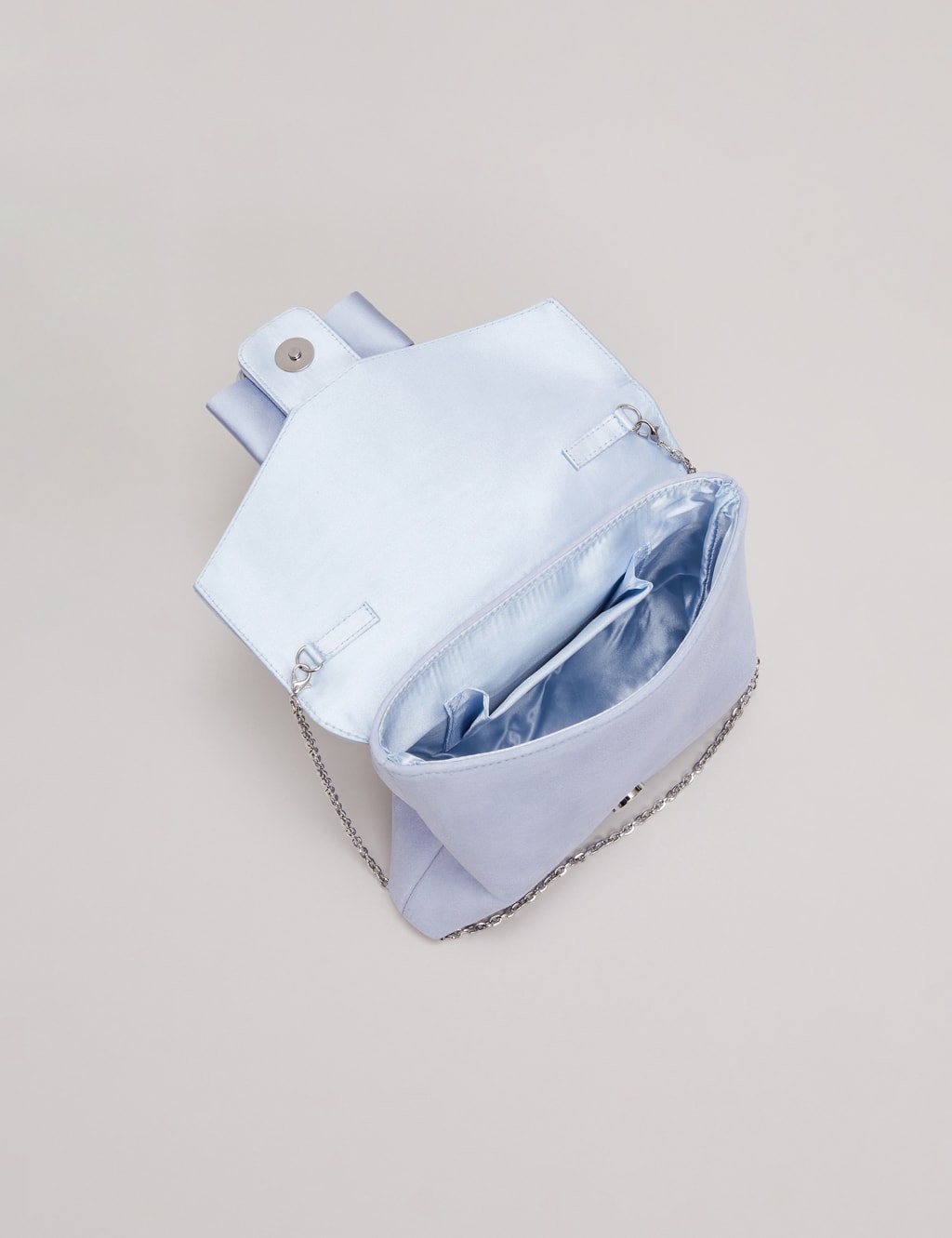 Suede Buckle Detail Clutch Bag 6 of 7