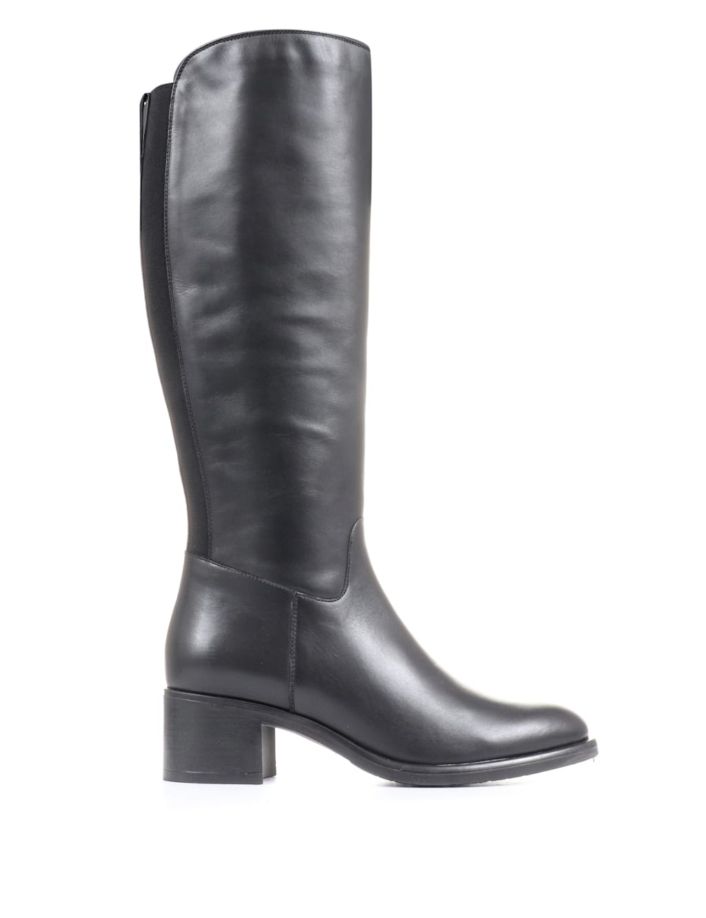 Leather Block Heel Knee High Boots 4 of 7