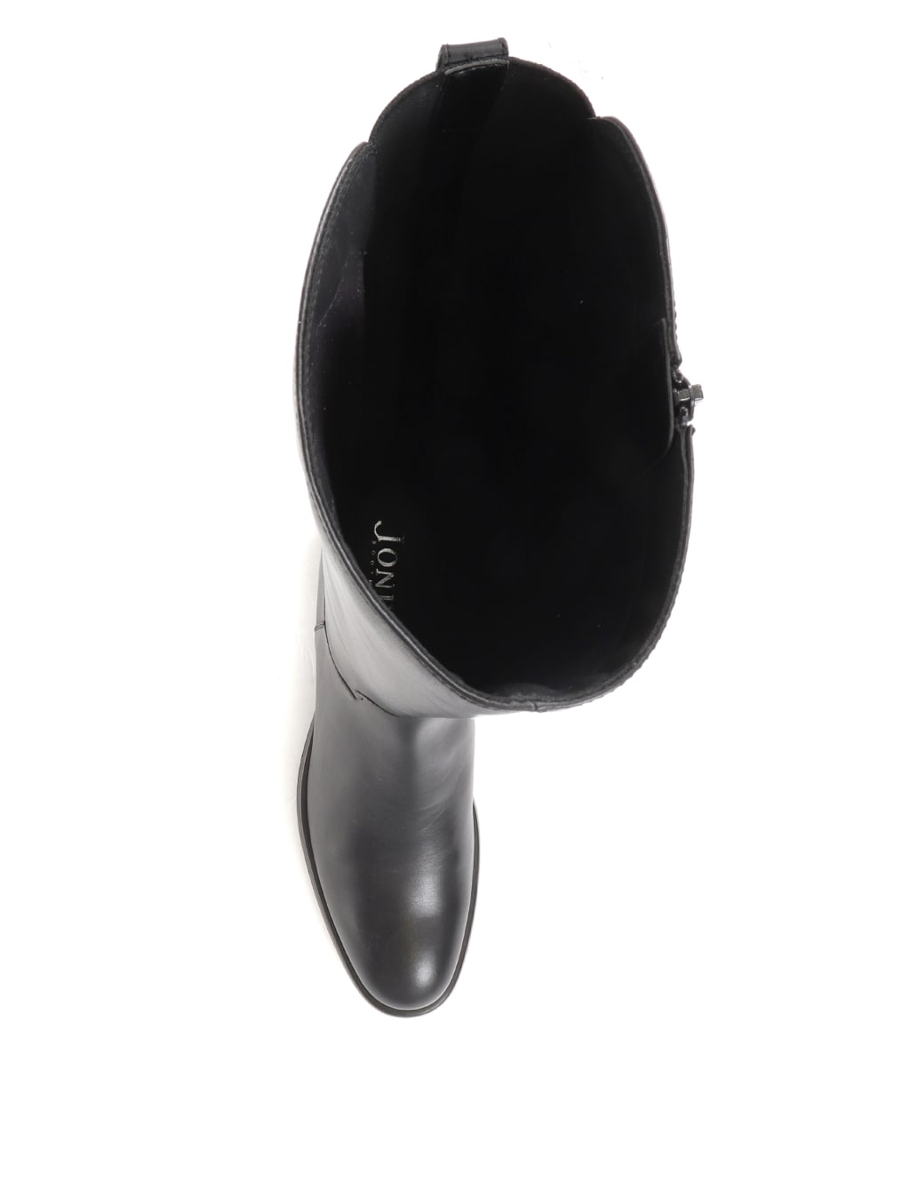 Leather Block Heel Knee High Boots 7 of 7