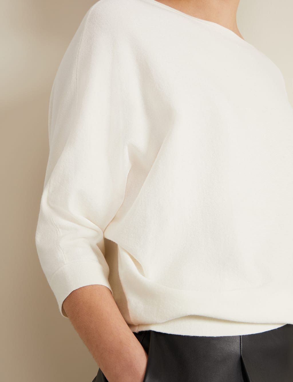 Slash Neck Batwing Sleeve Jumper 5 of 7