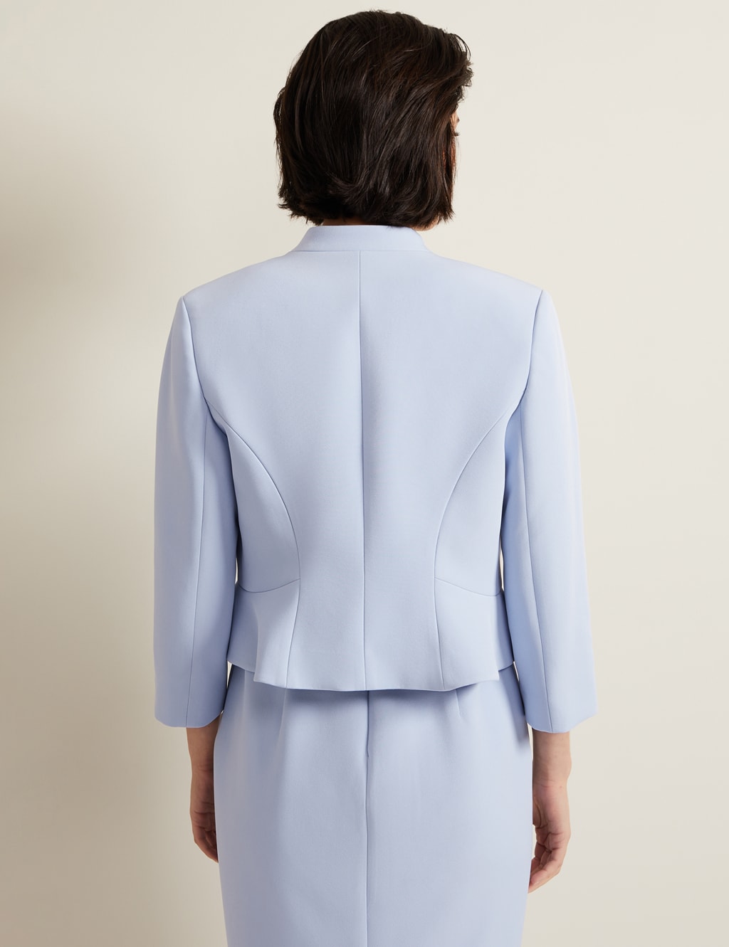 Collarless Short Jacket