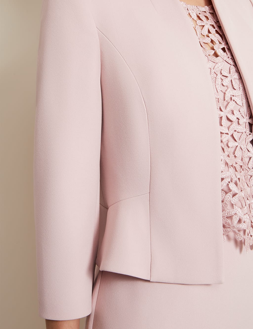 Pink peplum jacket online