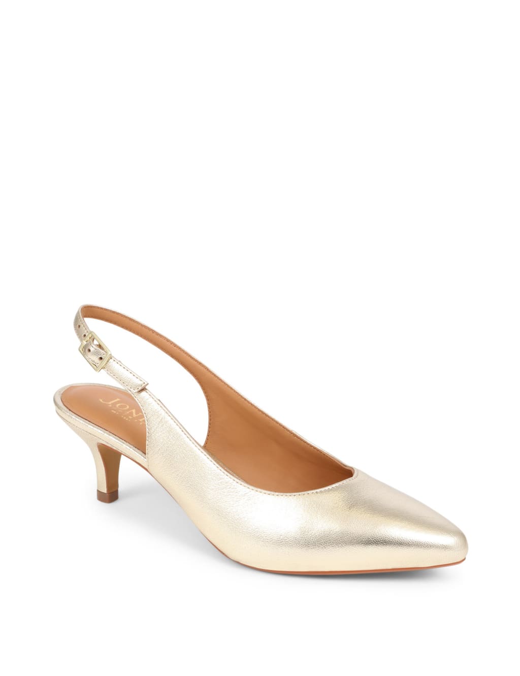 Metallic kitten heel shoes 2025