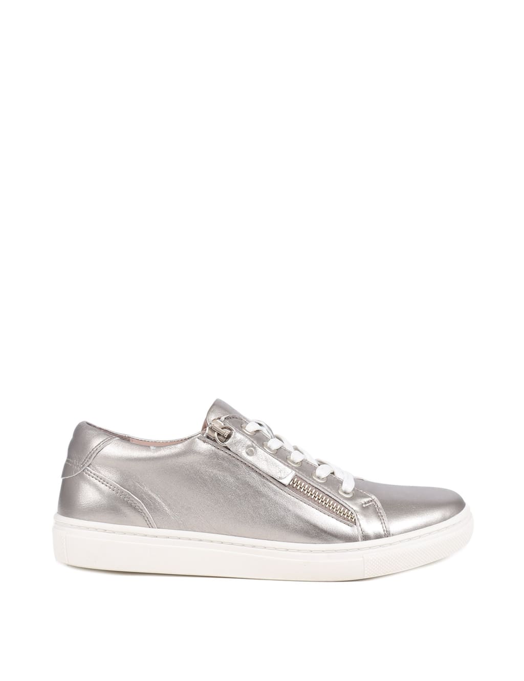 Leather Zip Up Trainers 2 of 7