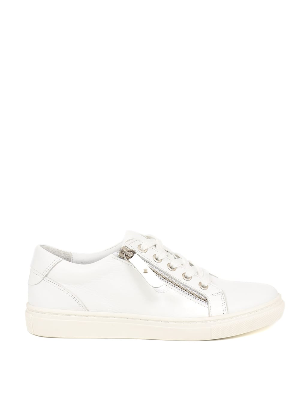 Leather Zip Up Trainers 2 of 8