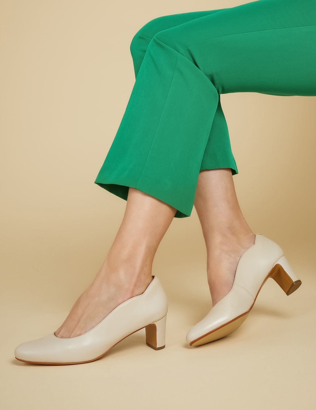 Cream shoes m&s new arrivals