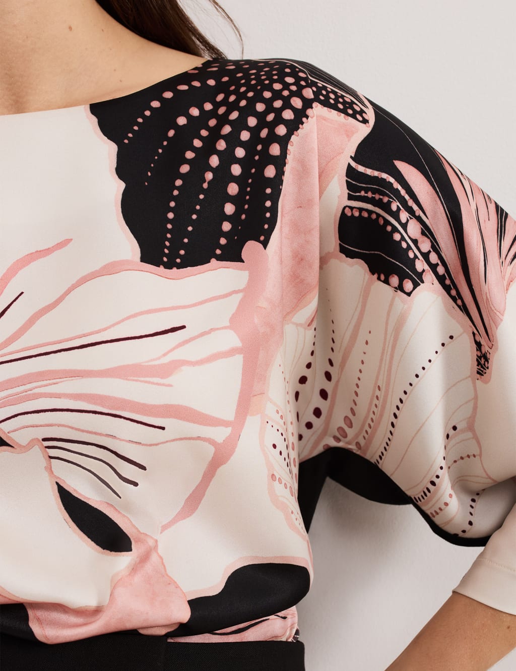 Floral Slash Neck Top 5 of 6