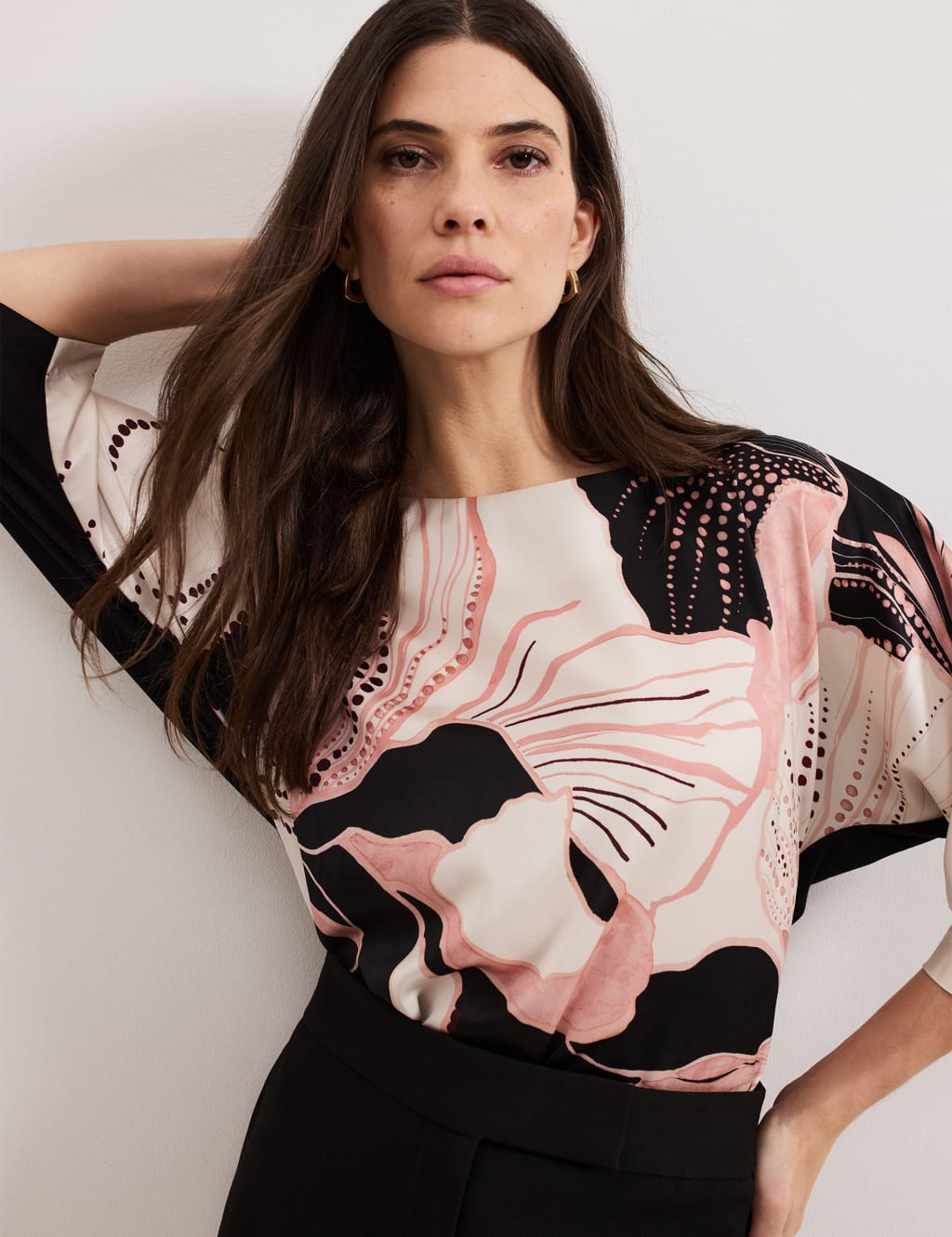 Floral Slash Neck Top 6 of 6