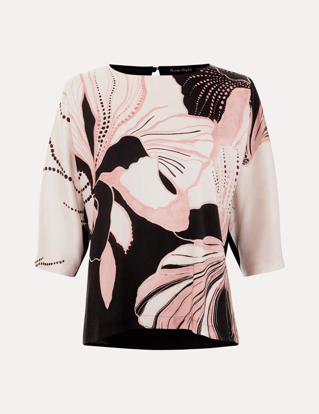 Floral Slash Neck Top 2 of 6