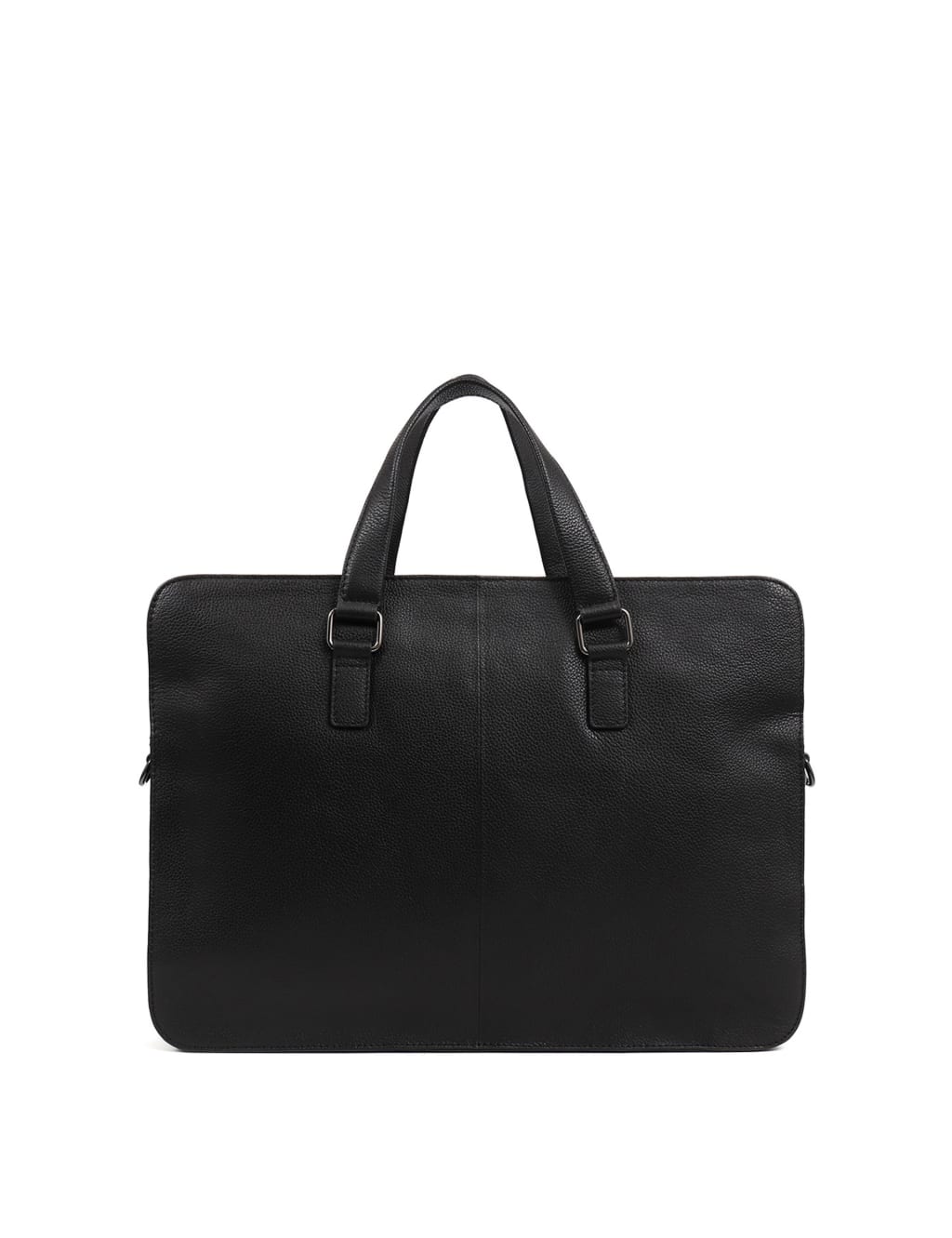 Black leather laptop messenger bag online