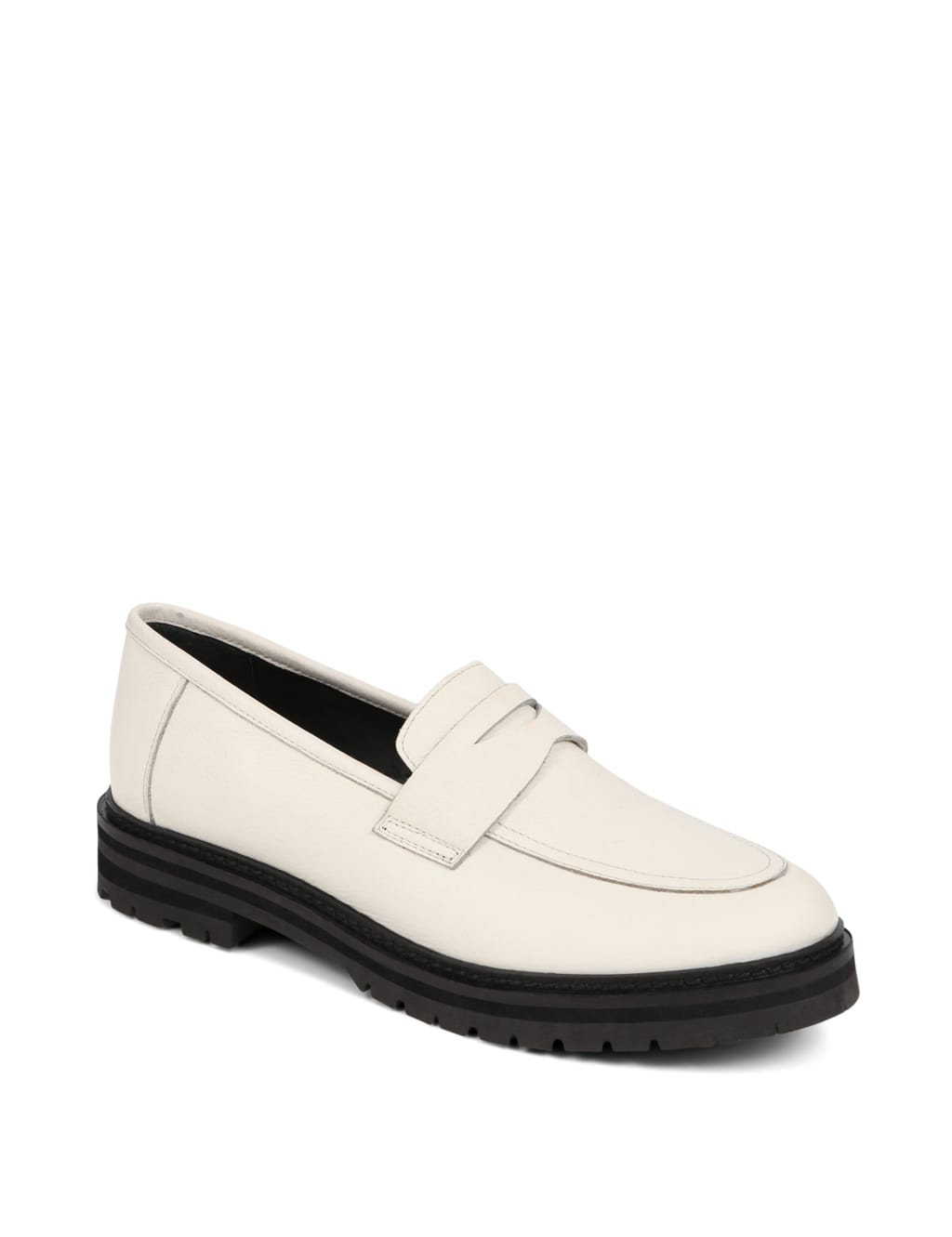 Leather Flat Loafers 4 of 7
