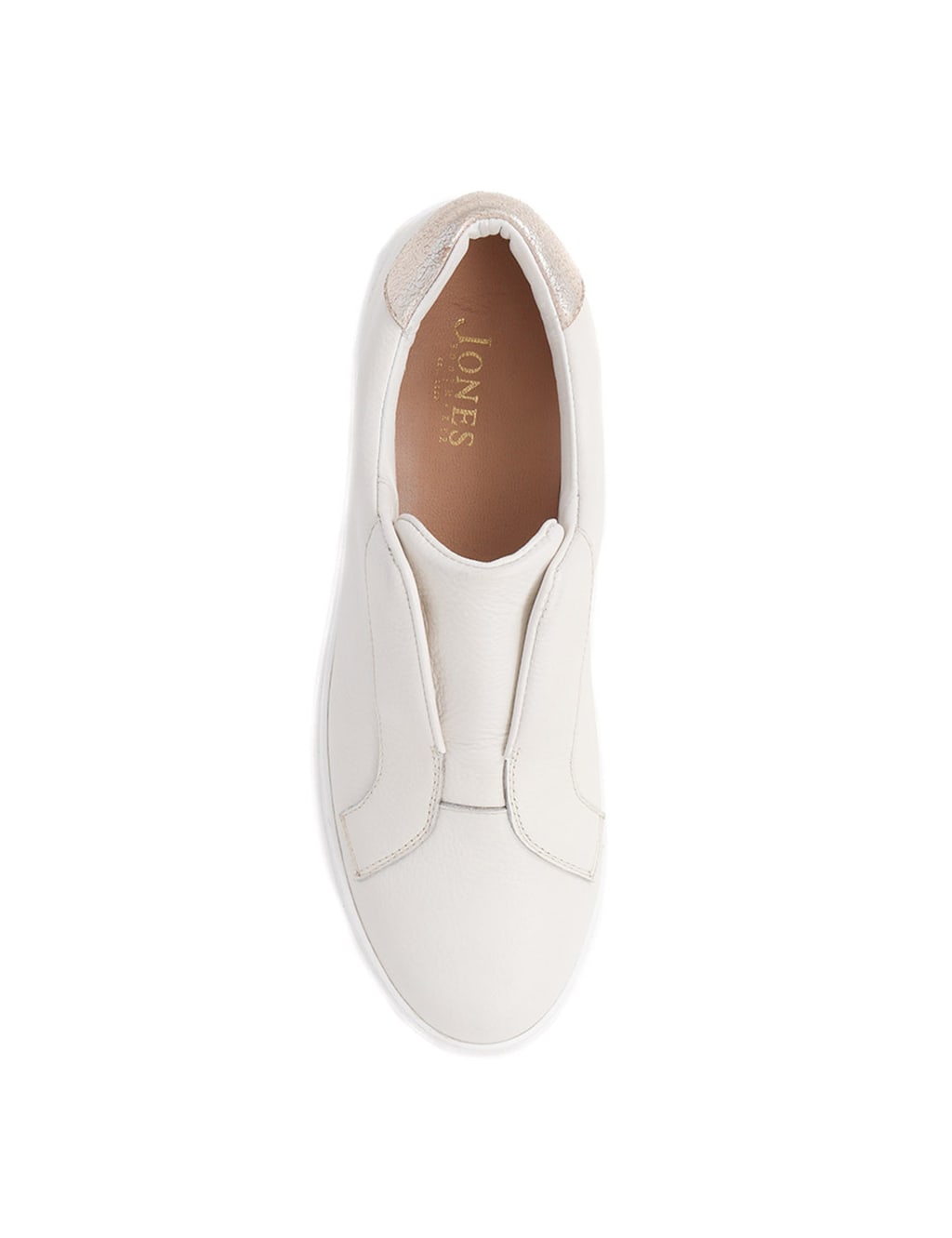 White leather platform slip on sneakers store