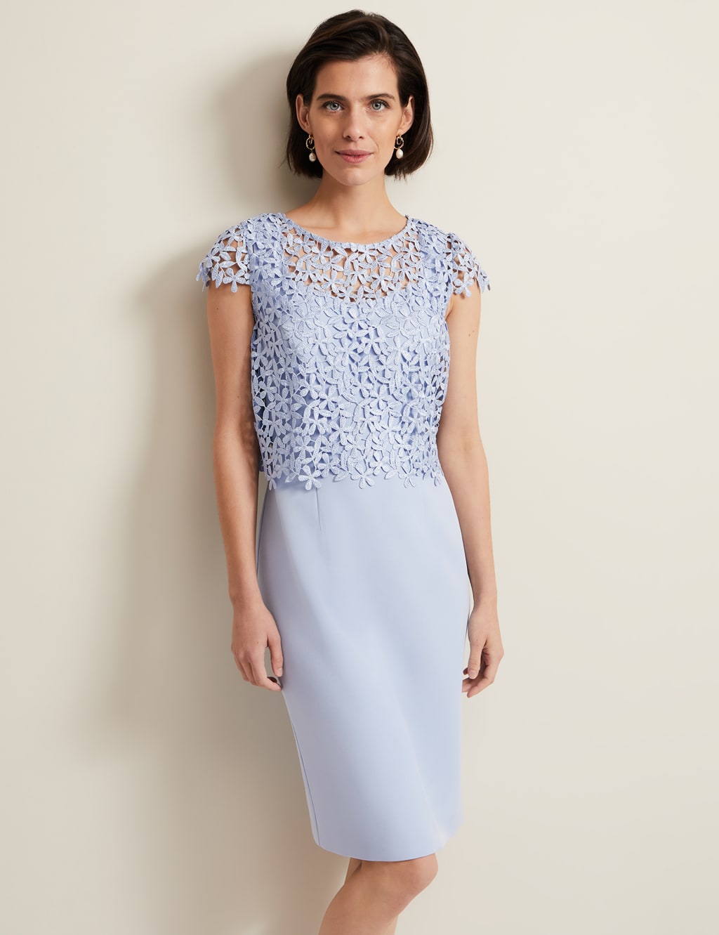 Doube Layer Lace Shift Dress 3 of 8