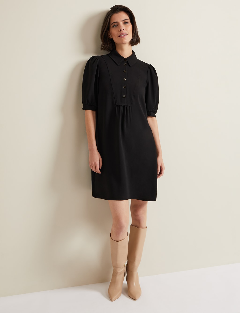 Collared swing dress clearance