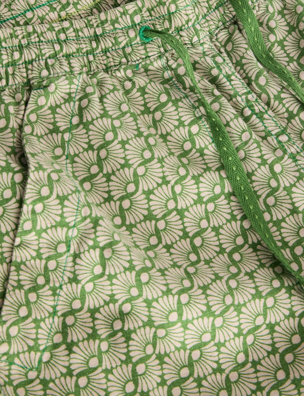 Linen Blend Drawstring Ankle Grazer Trousers 6 of 6