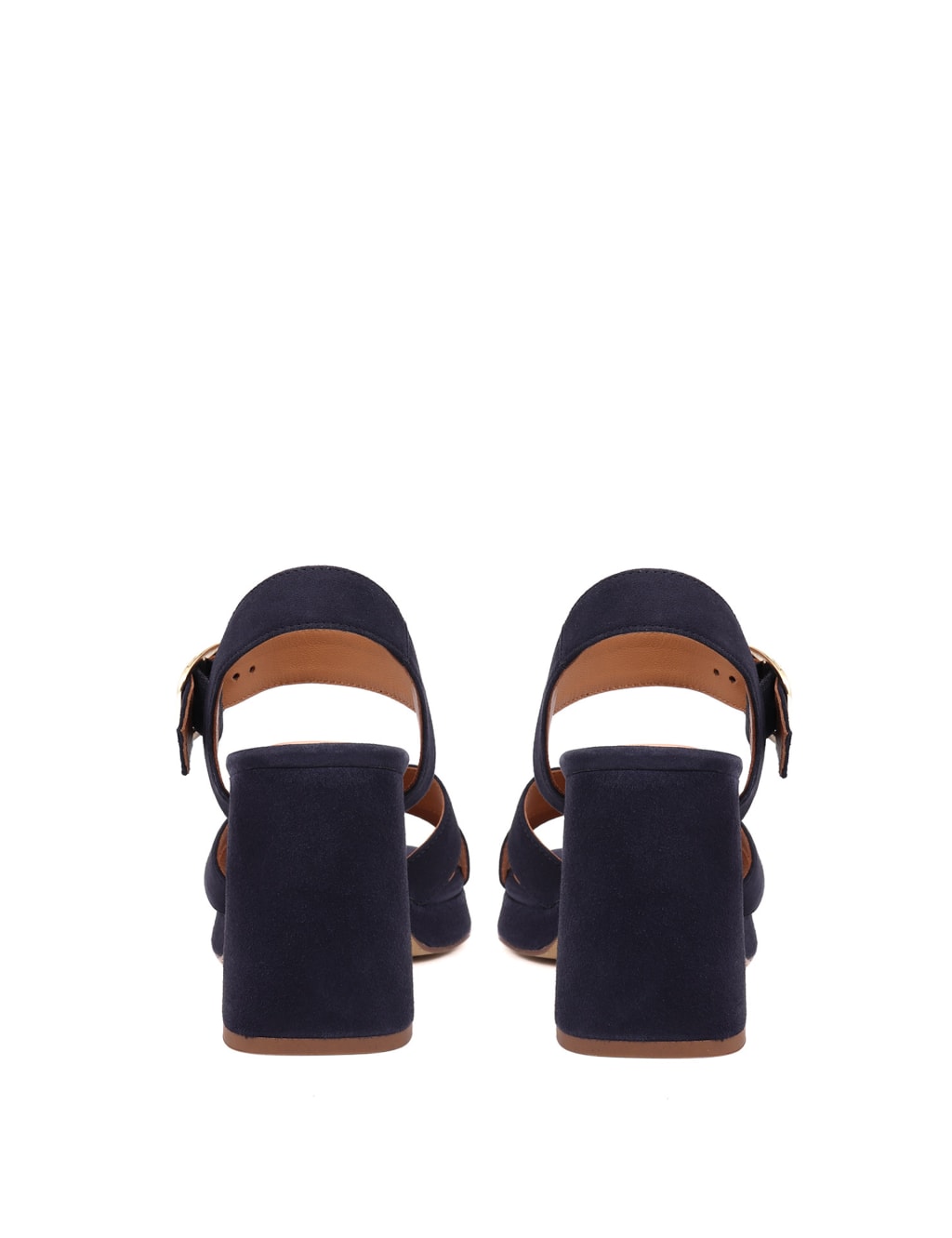 Suede Ankle Strap Block Heel Platform Sandals 6 of 7