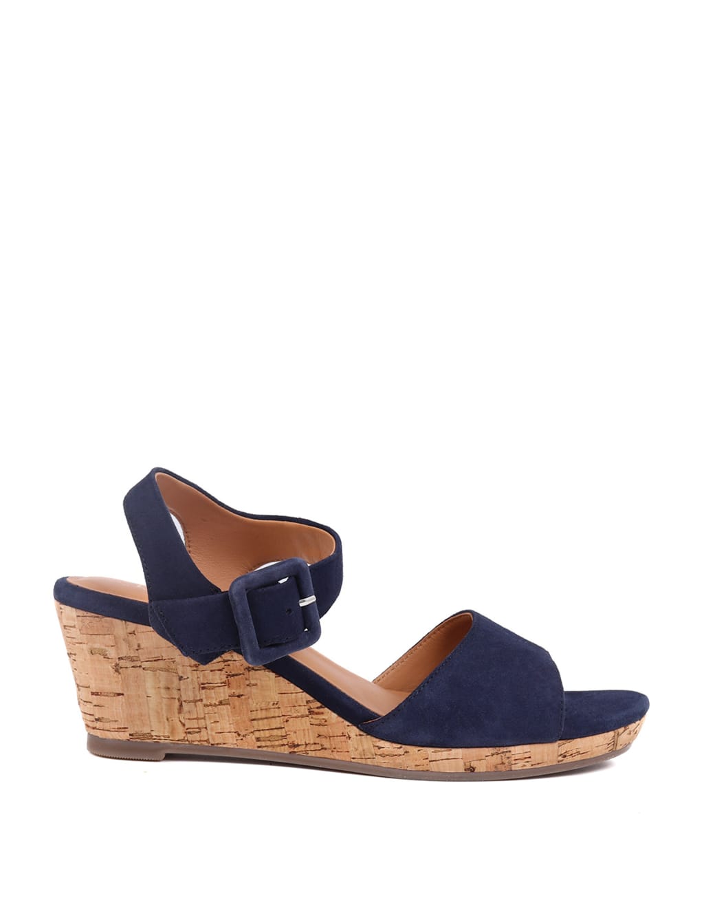 Suede Ankle Strap Wedge Sandals 2 of 7