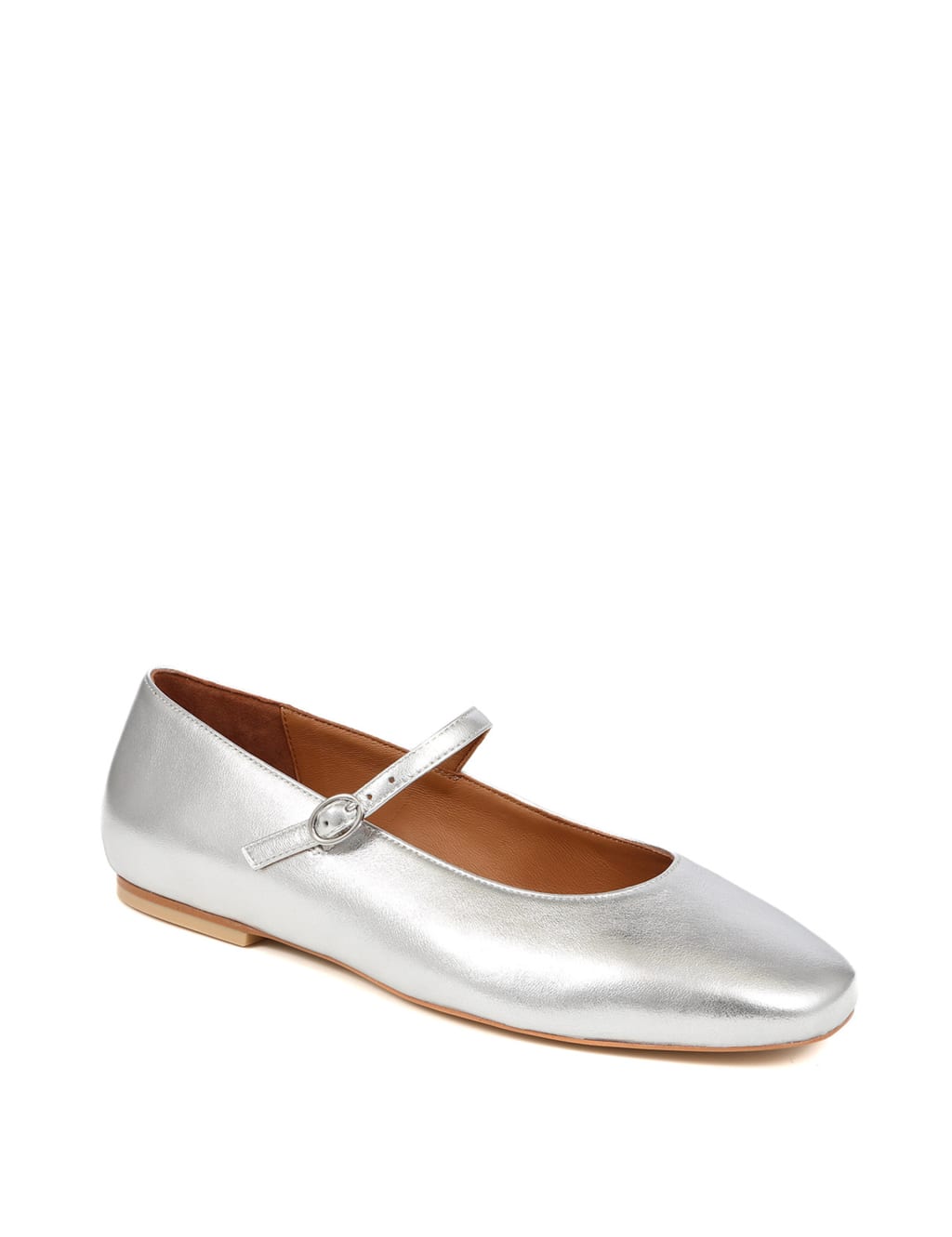 Leather Buckle Flat Pumps 4 of 7