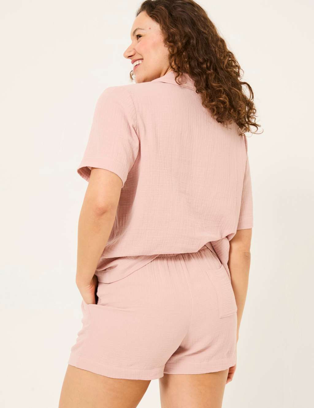 Pure Cotton Textured Shortie Set 3 of 9