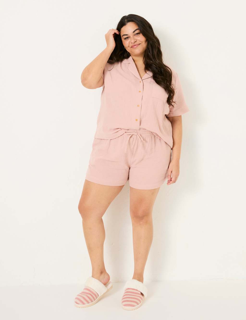 Pure Cotton Textured Shortie Set 7 of 9