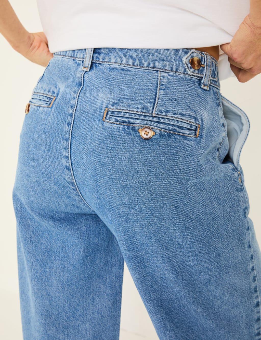 Mid Rise Wide Leg Jeans 5 of 6