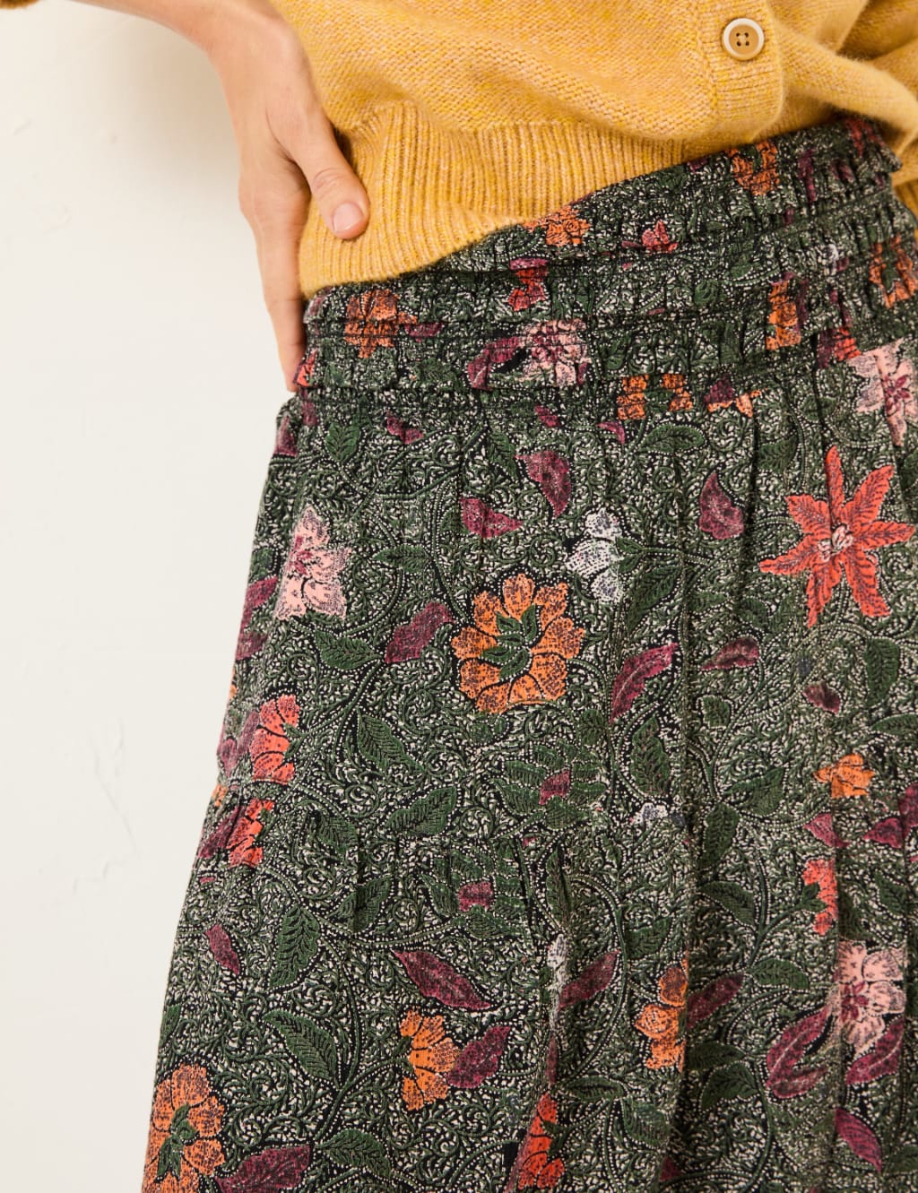 Floral Mini Skater Skirt 4 of 5