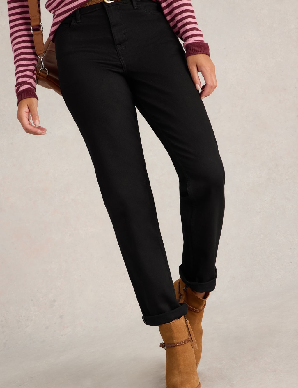 High Waisted Straight Leg Jeans 3 of 6