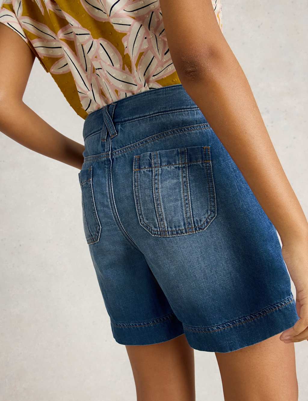 Denim Utility Shorts 4 of 5