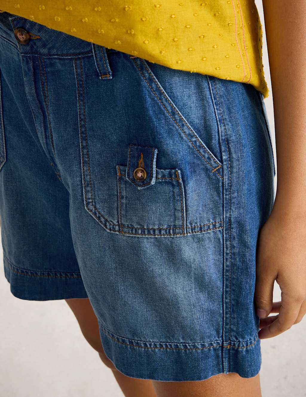 Denim Utility Shorts 5 of 5