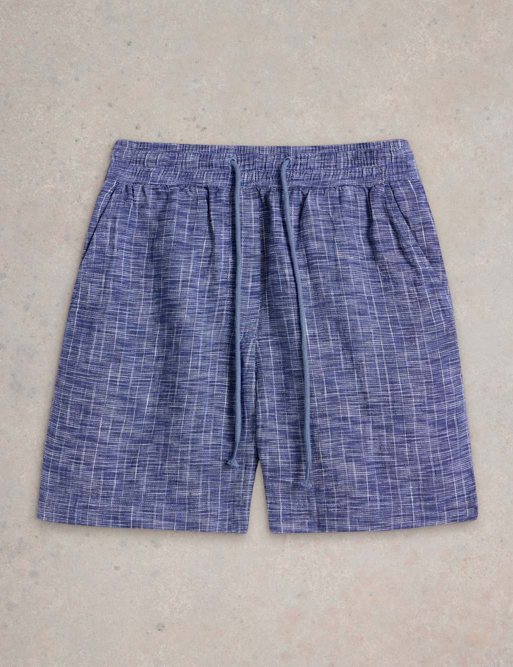 Pure Linen Tweed Print Shorts 2 of 6