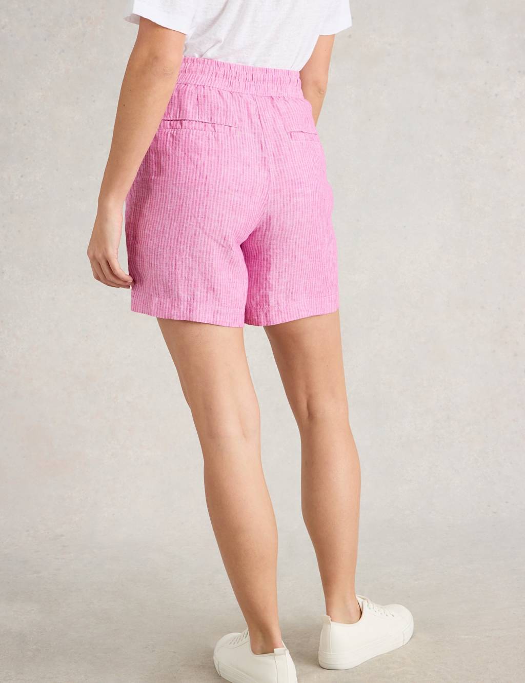 Pure Linen Striped Shorts 4 of 6