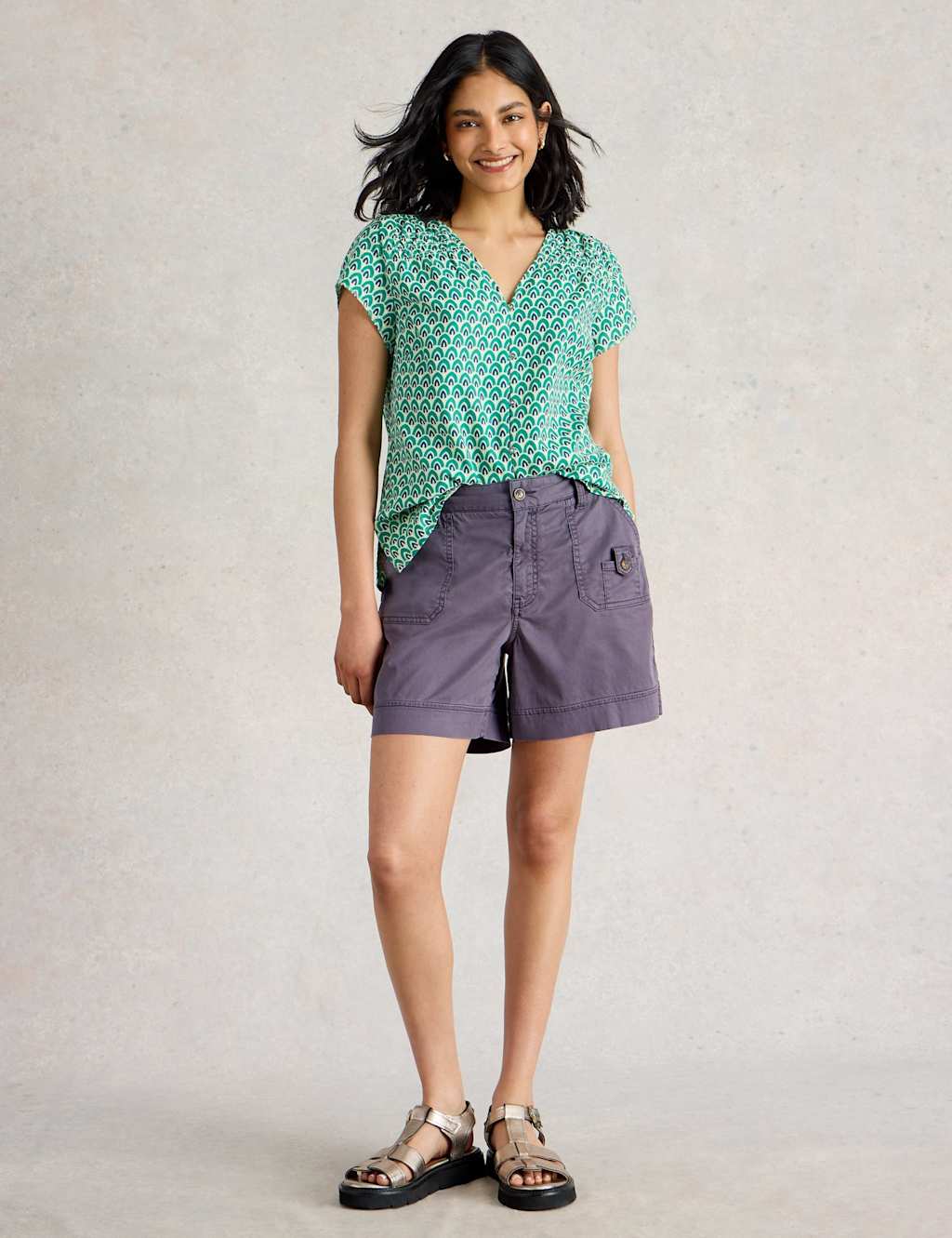 Lyocell Rich Cargo Shorts 2 of 2
