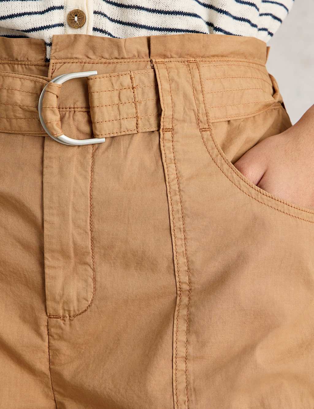 Pure Cotton Belted Shorts 4 of 4