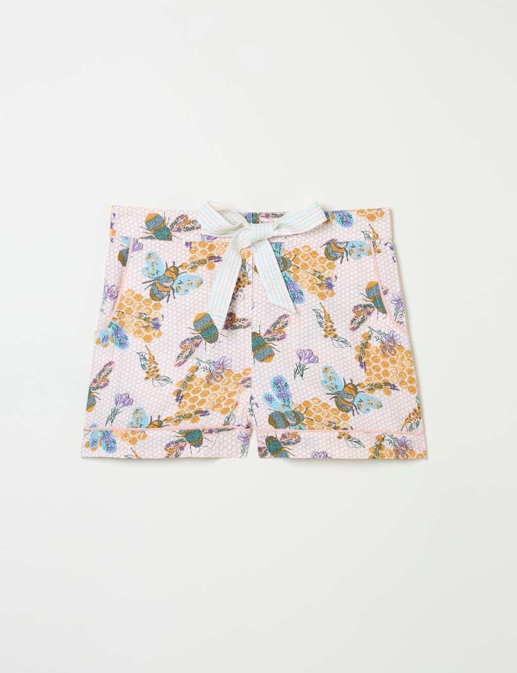 Bee Print Pyjama Shorts 2 of 5