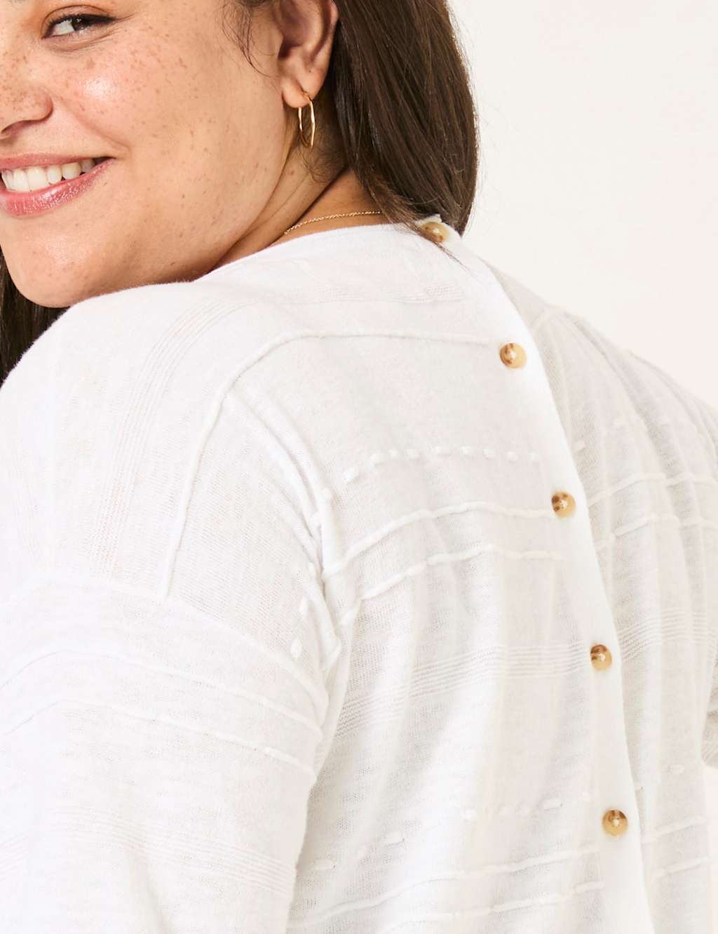 Cotton Rich Jumper with Linen 8 of 9