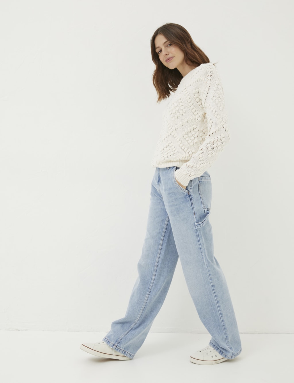 M&s womens straight leg jeans top