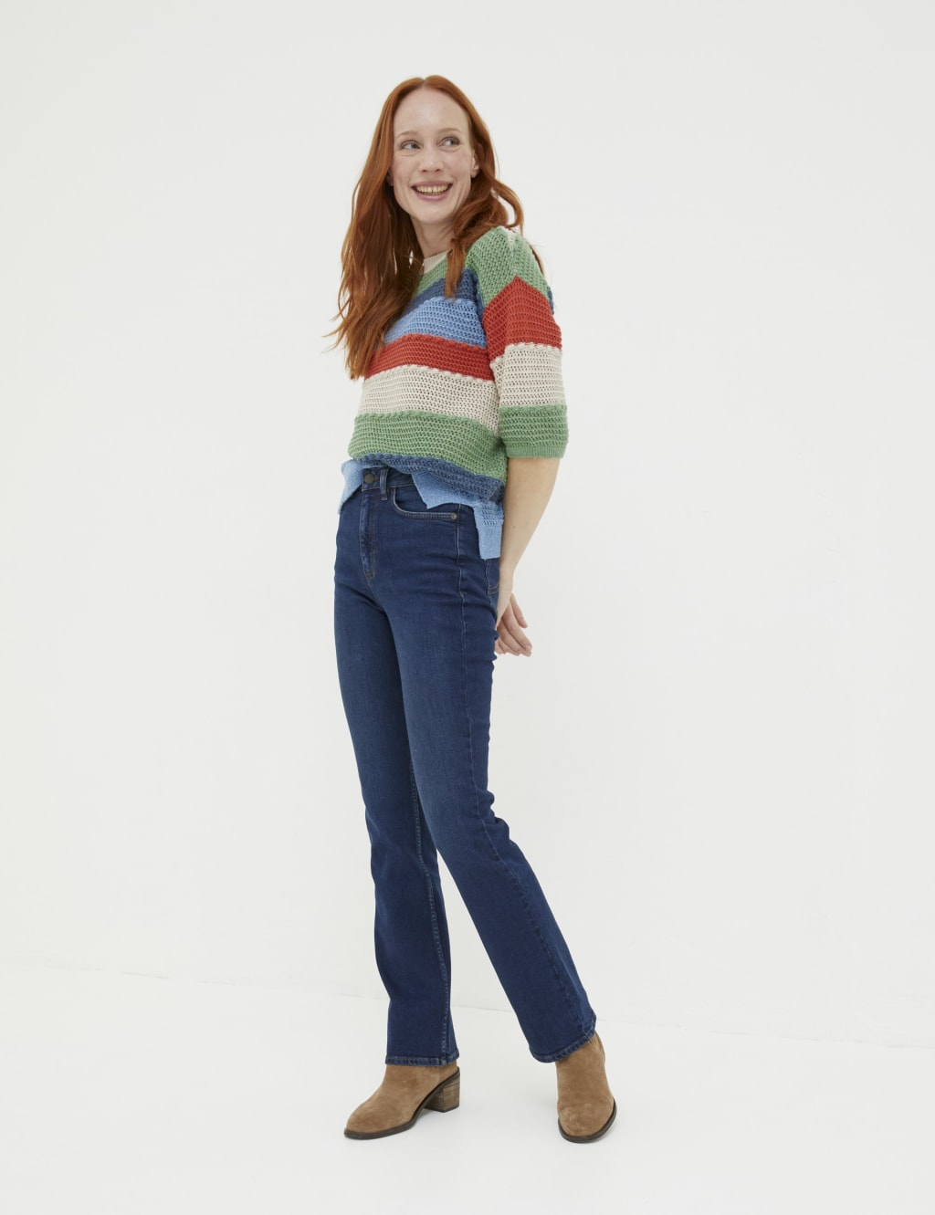 Mid Rise Bootcut Jeans FatFace M S