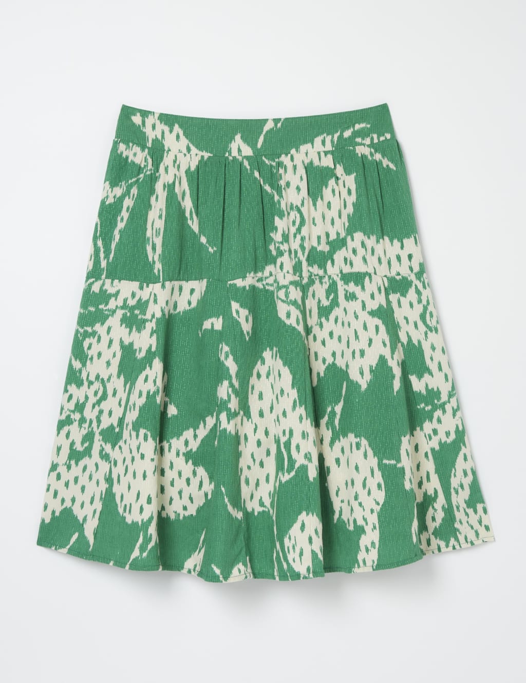 Printed Knee Length Skater Skirt 2 of 5