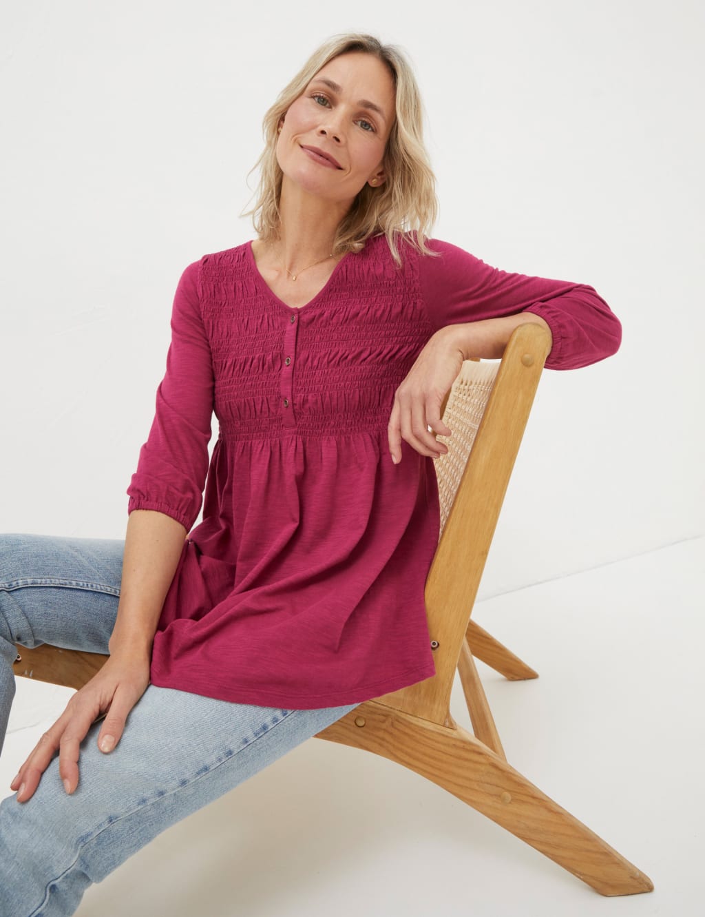 Cotton Rich V-Neck Tunic 4 of 4