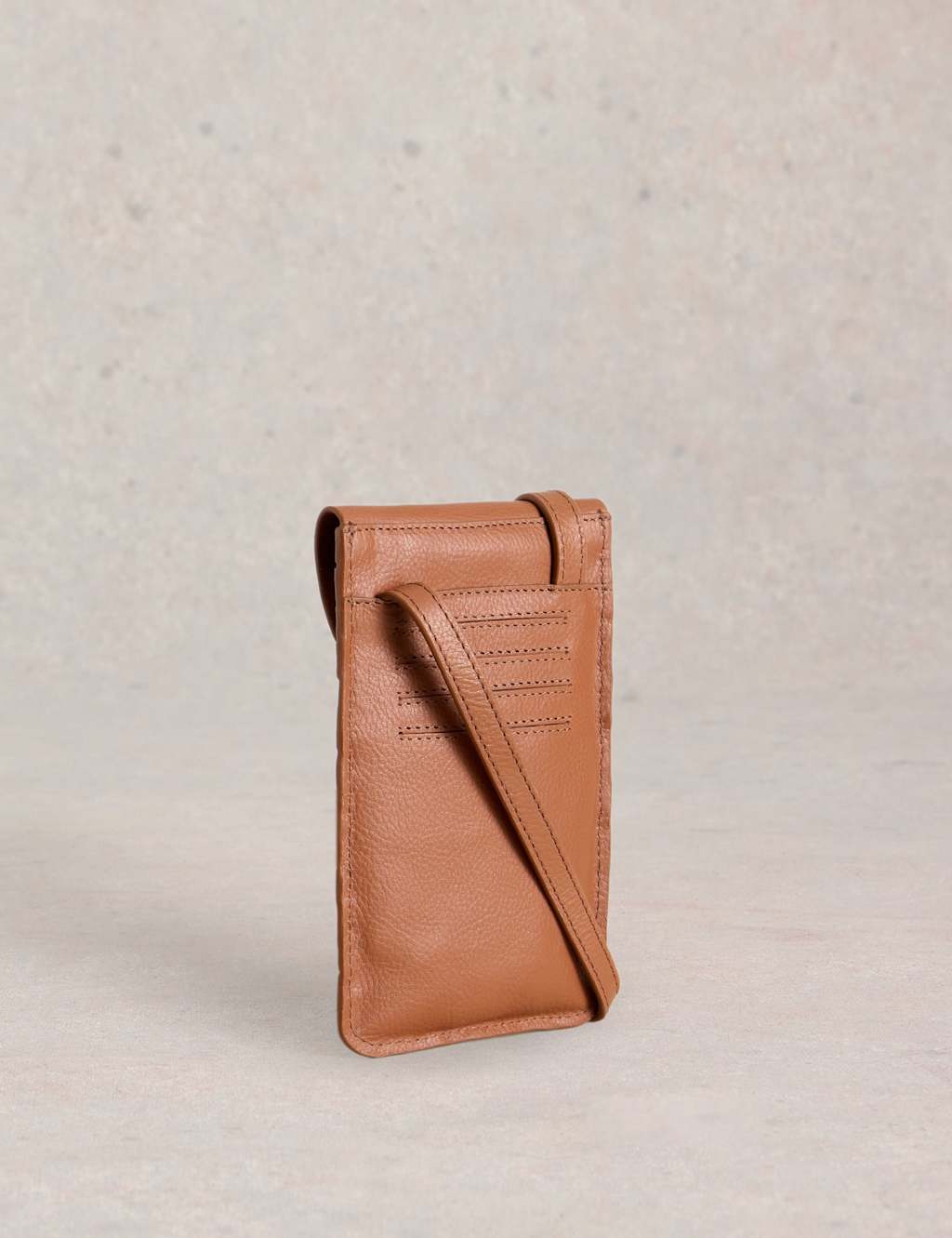 Leather Woven Cross Body Phone Bag 2 of 4