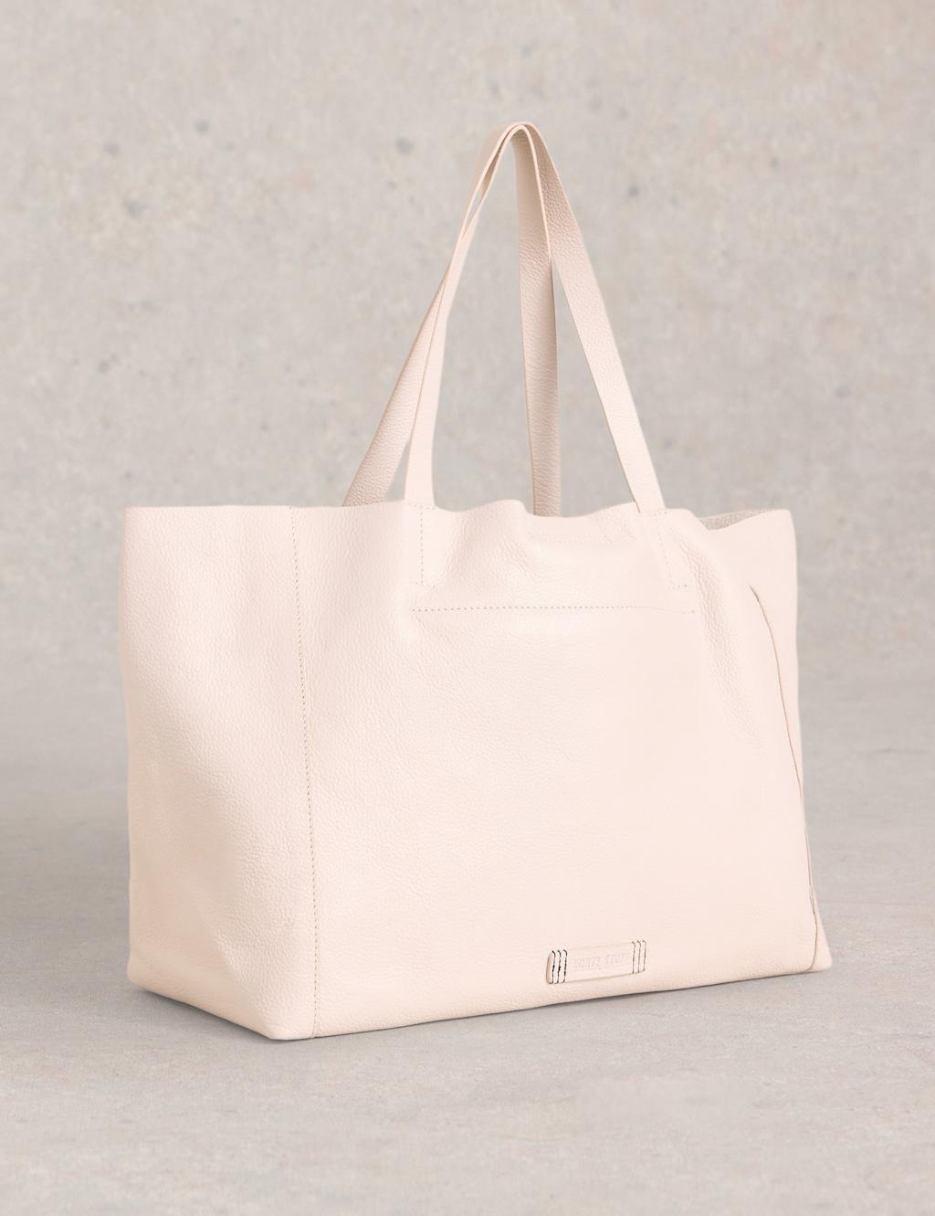 Leather Laser Cut Tote Bag 2 of 4